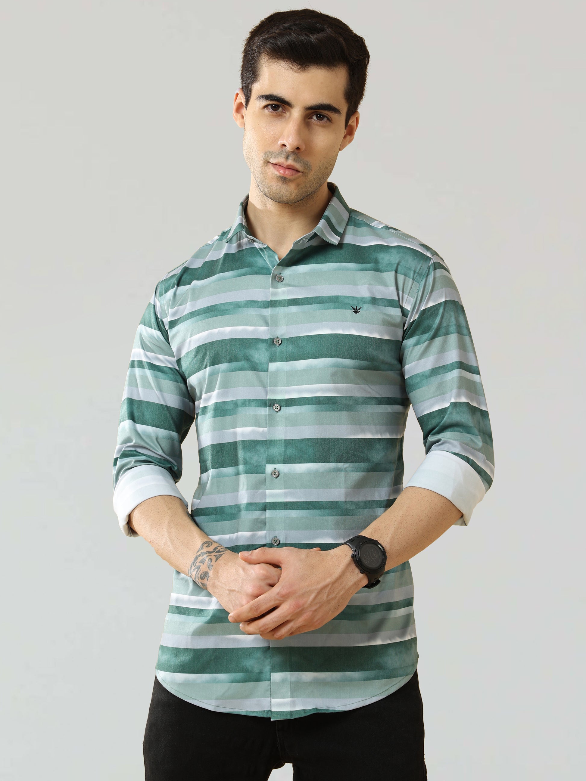 Satin Checkered Shirt