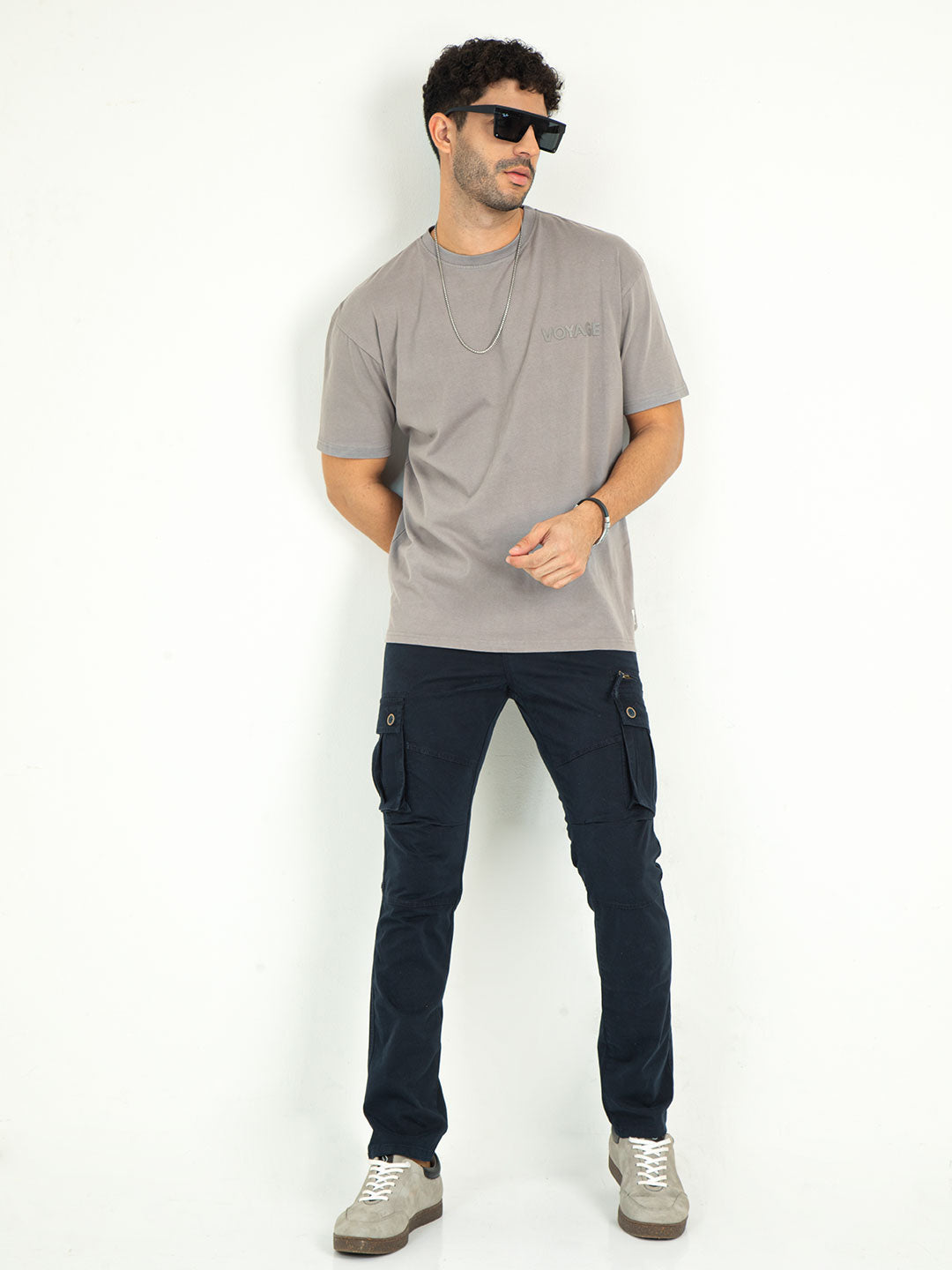 Men's Stretchable Twill Slim Fit Cargo | Cactus, CACTUS