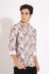 Waffle Leaf Printed Shirt