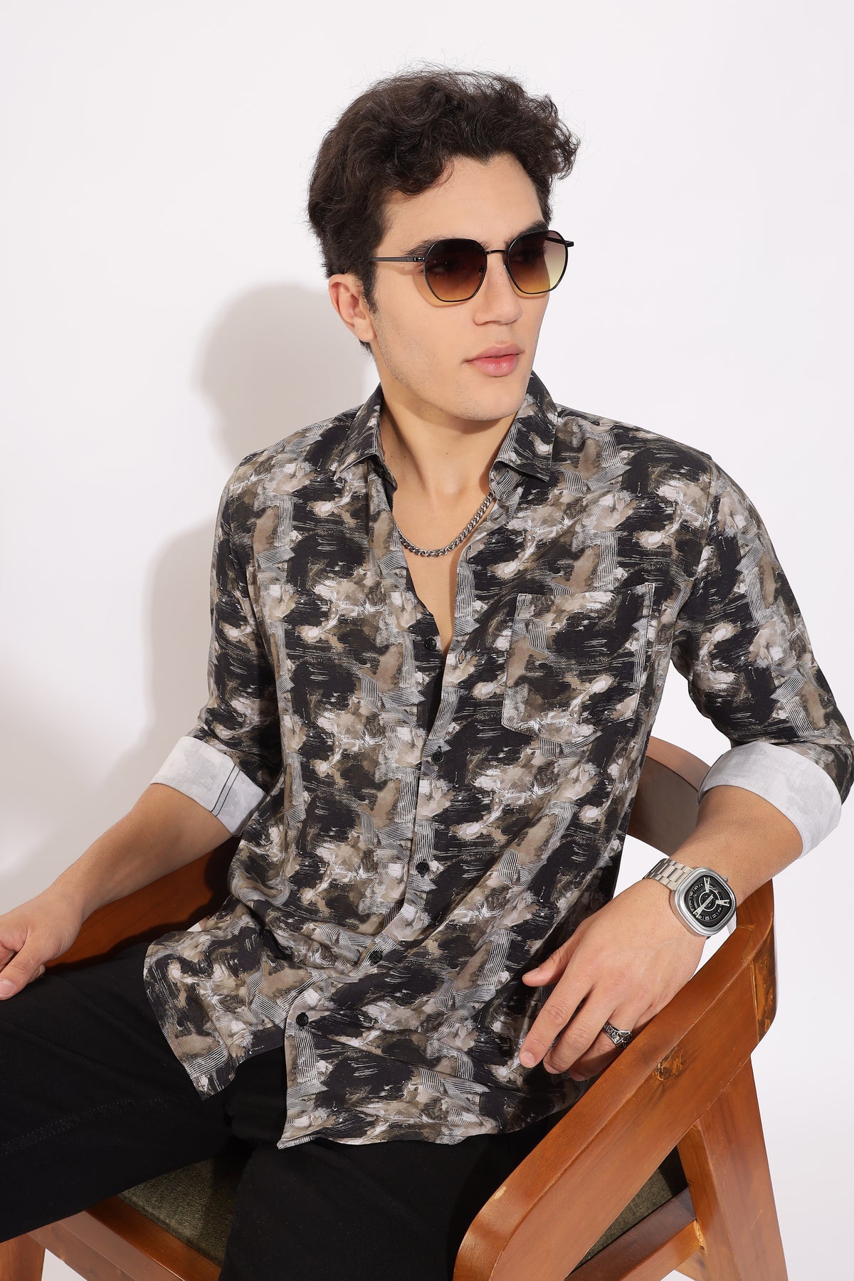 Abstract Printed Shirt