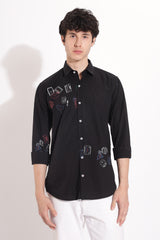 Men's Semi Printed Shirt | Rick Rogue