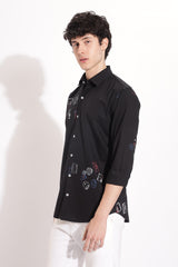 Men's Semi Printed Shirt | Rick Rogue