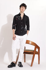 Men's Semi Printed Shirt | Rick Rogue