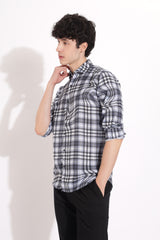 Men's Zig Zag Checked Shirt | Rick Rogue