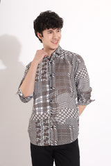 Criss Cross Checked Shirt