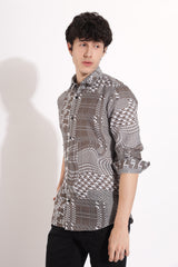 Criss Cross Checked Shirt