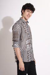 Criss Cross Checked Shirt