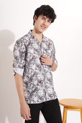 Waffle Leaf Printed Shirt