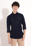 Men's Navy Denim Shirt | Rick Rogue