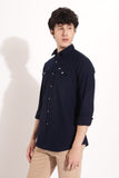 Men's Navy Denim Shirt | Rick Rogue