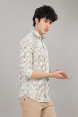 Men's Printed Lycra Shirt | Rick Rogue