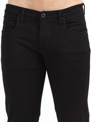 Men's Black Stretchable Knitted Slim Fit Jeans | Rick Rogue, Rick Rogue