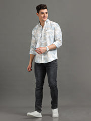 Men's Casual Fit Floral Printed Casual Shirt | Rick Rogue, Rick Rogue