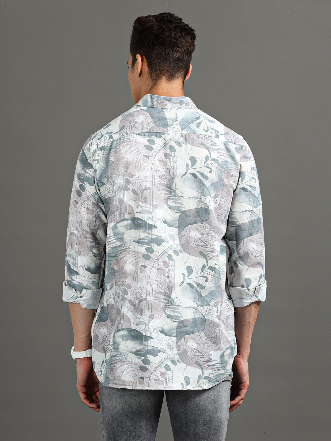 Men's Floral Printed Regular Fit Casual Shirt | Rick Rogue, Rick Rogue