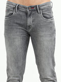 Men's Knitted Light Grey Mid-Rise Slim fit Jeans | Rick Rogue, Rick Rogue