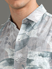 Men's Floral Printed Regular Fit Casual Shirt | Rick Rogue, Rick Rogue