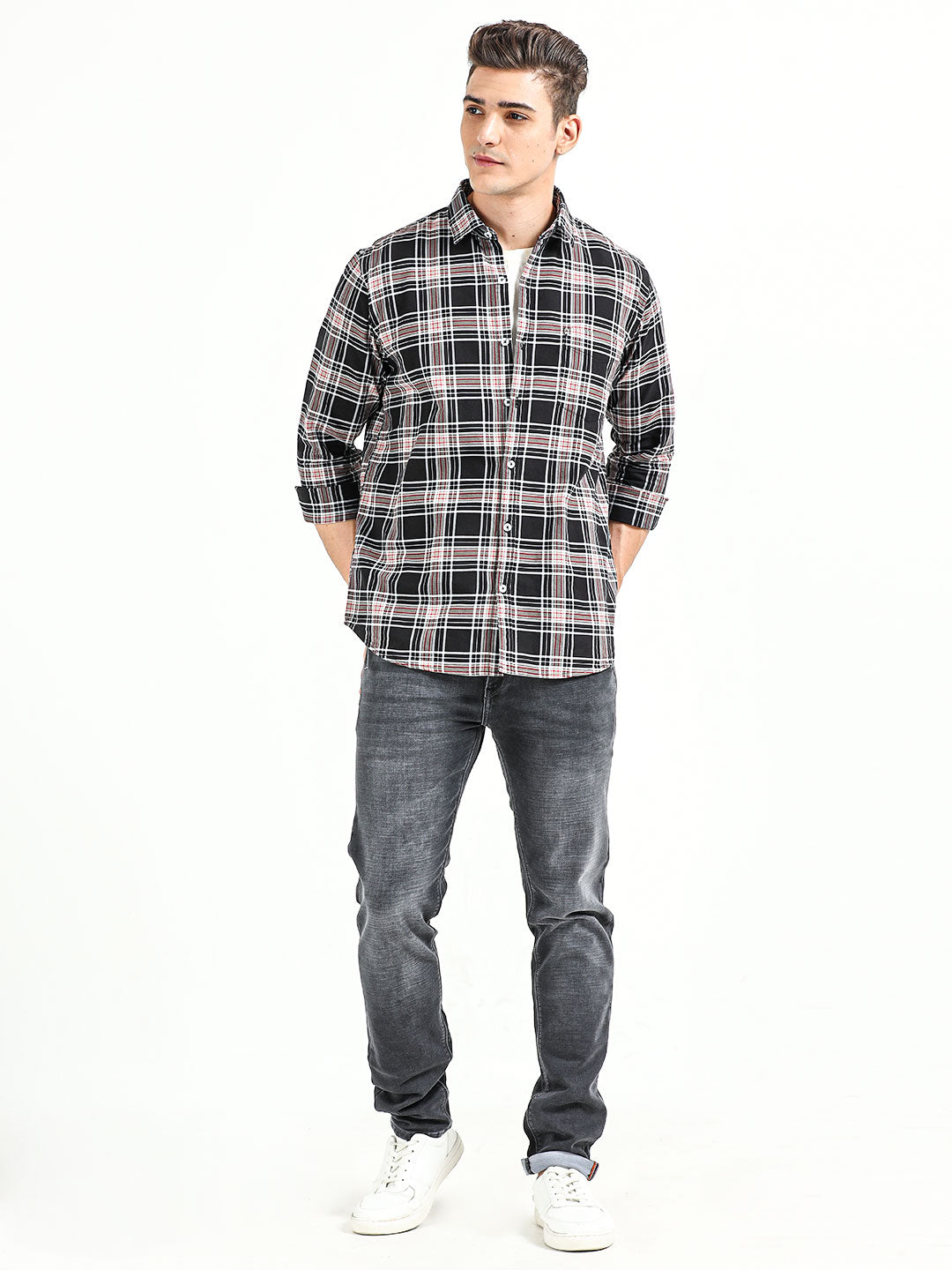 Men's Checked Casual Pure Cotton Shirt | Rick Rogue, Rick Rogue