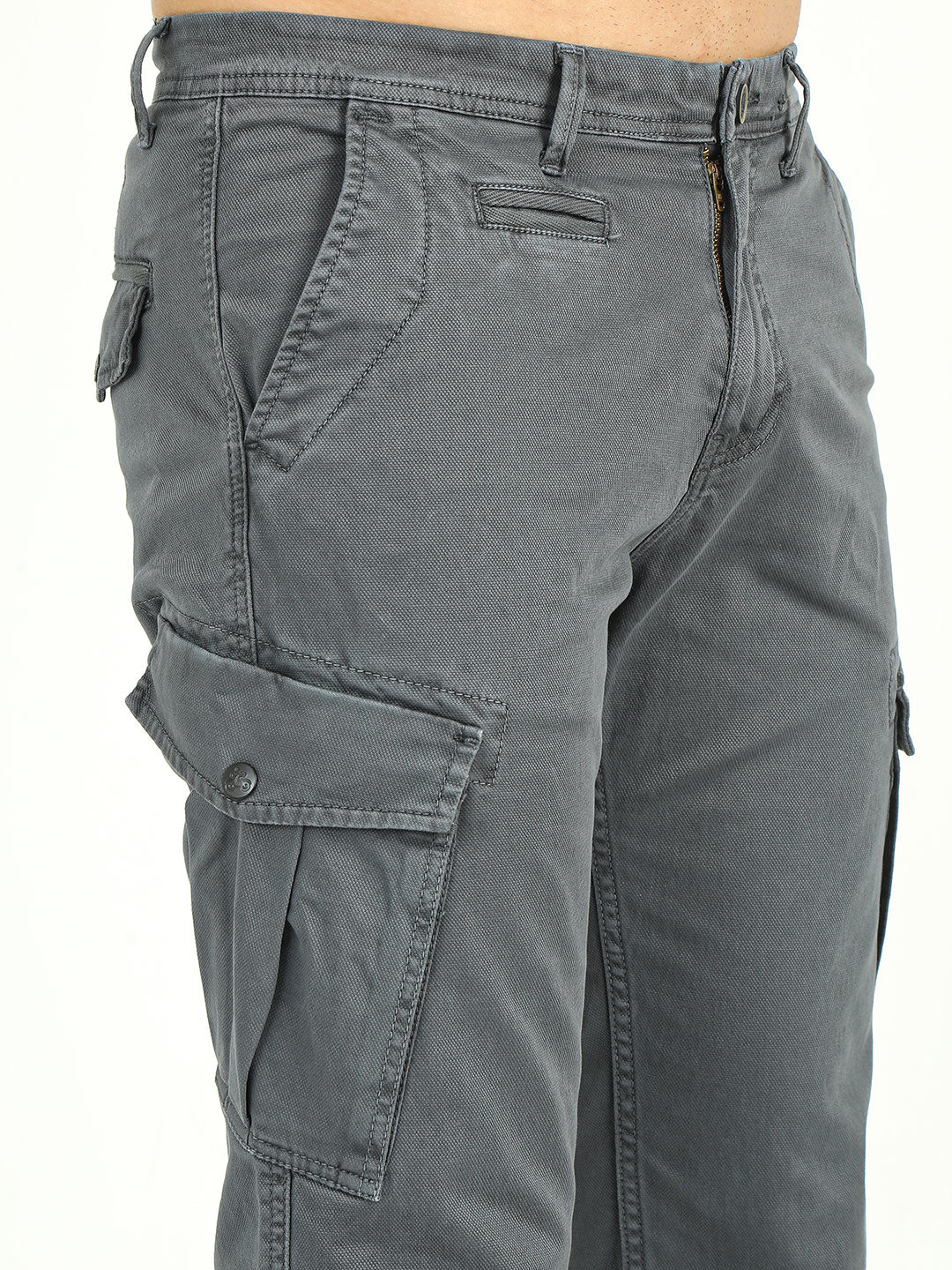 MEN'S Ankle Length Stretchable SLIM FIT CARGOS | Rick Rogue, Rick Rogue