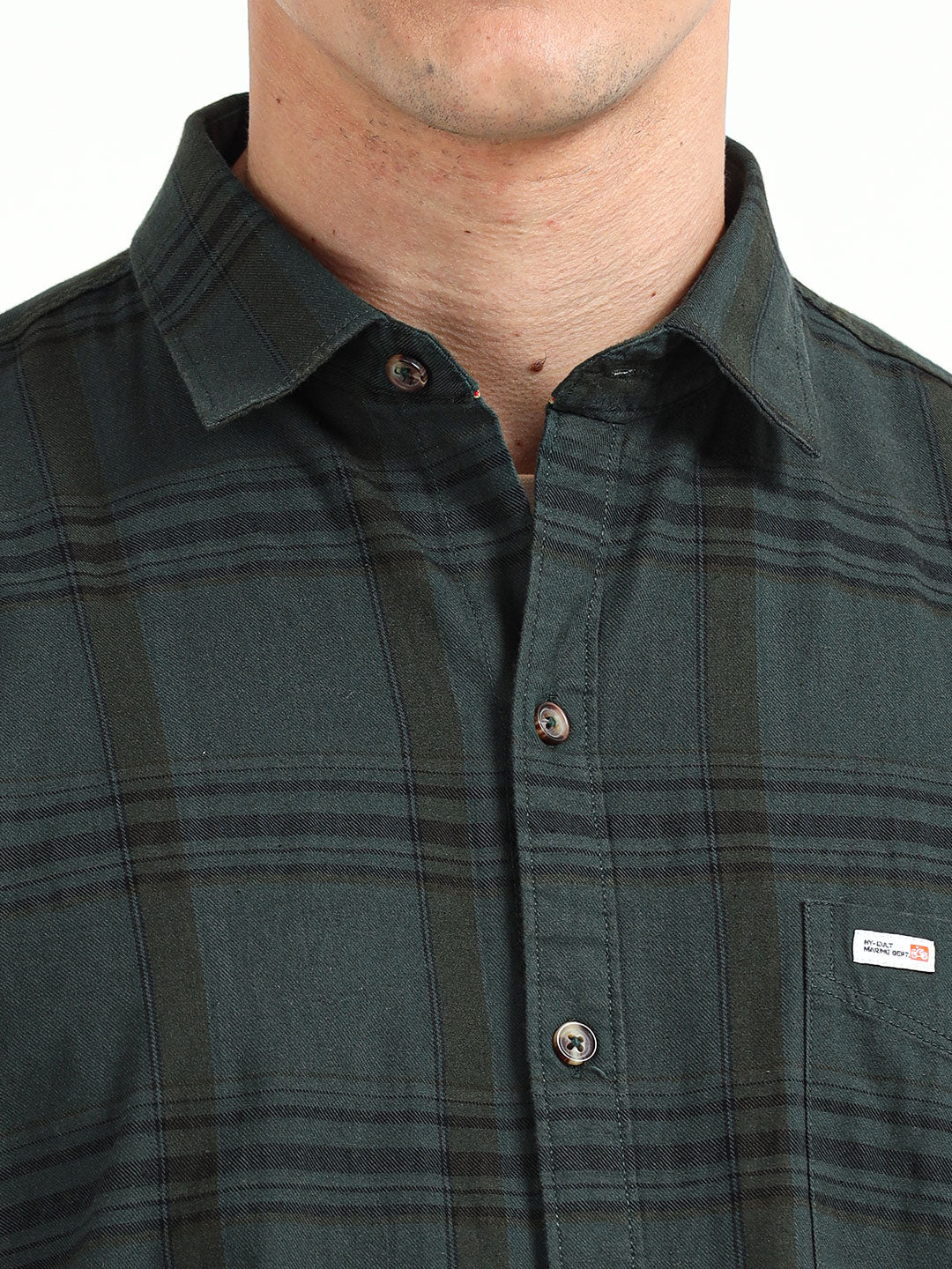 Men's Checks Casual Pure Cotton Slim Fit Shirt  | Rick Rogue, Rick Rogue