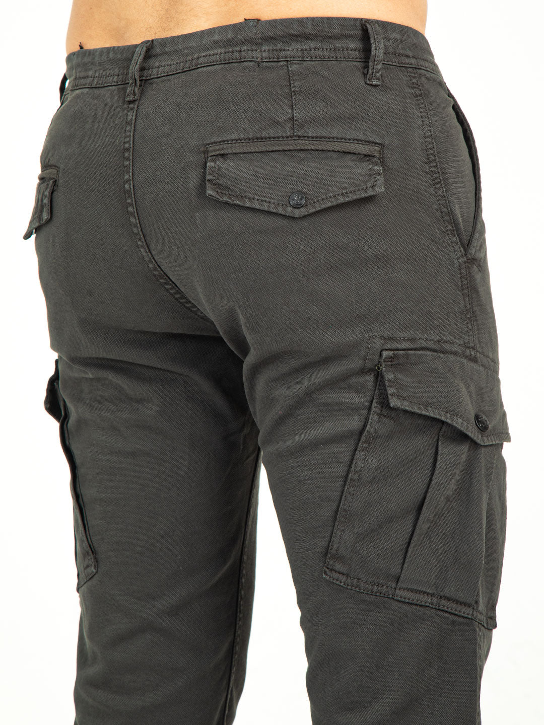 MEN'S Ankle Length Stretchable SLIM FIT CARGOS | Rick Rogue, Rick Rogue