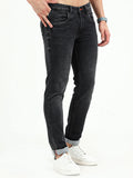 Men's Knitted Black Stretchable Slim Fit Jeans | Rick Rogue, Rick Rogue