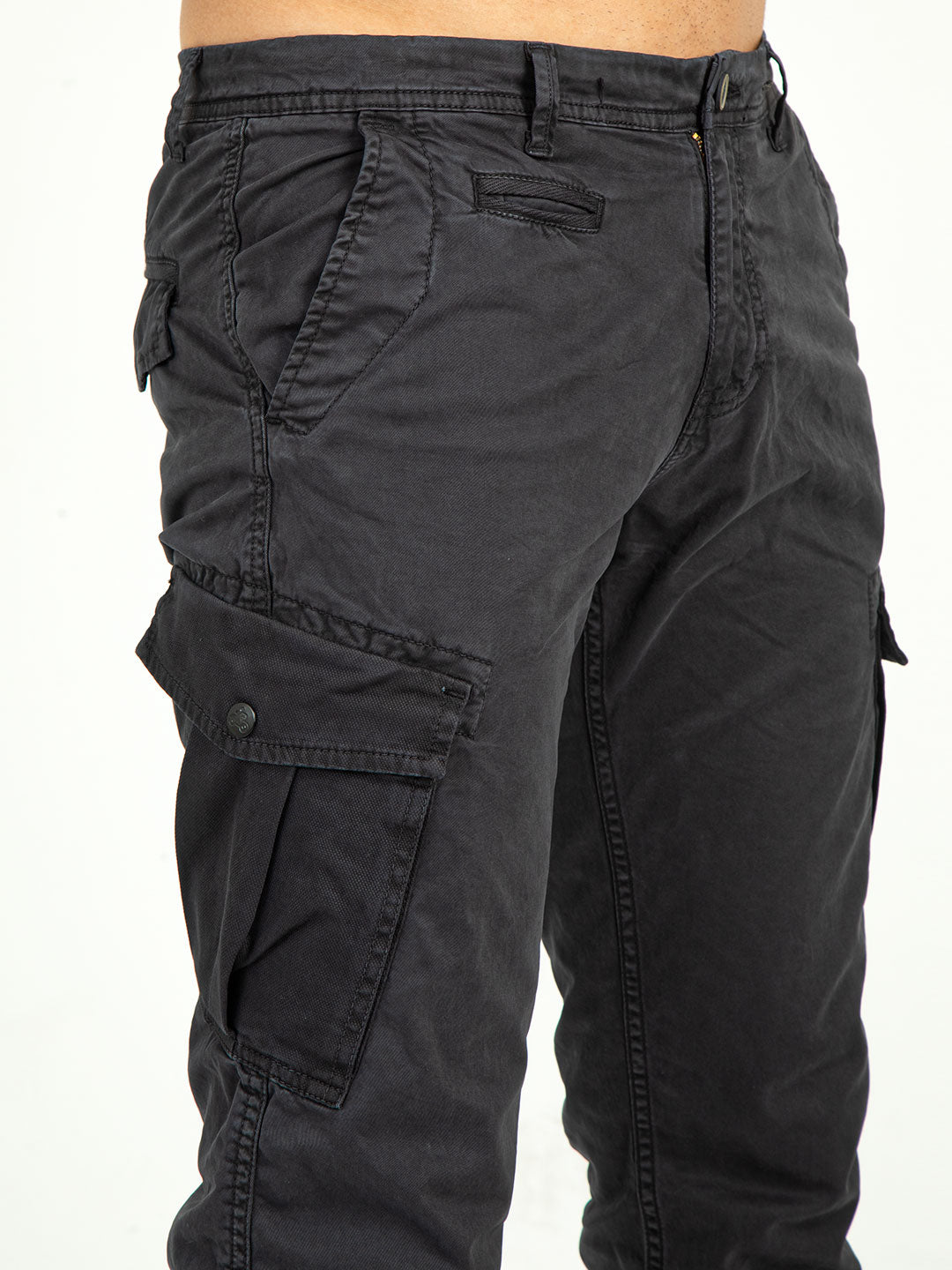 MEN'S Ankle Length Stretchable SLIM FIT CARGOS | Rick Rogue, Rick Rogue