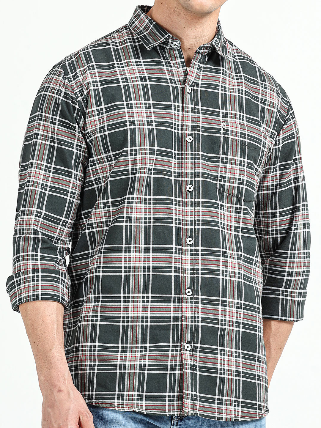 Men's Checked Casual Pure Cotton Shirt | Rick Rogue, Rick Rogue