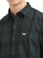 Men's Checks Casual Pure Cotton Slim Fit Shirt  | Rick Rogue, Rick Rogue