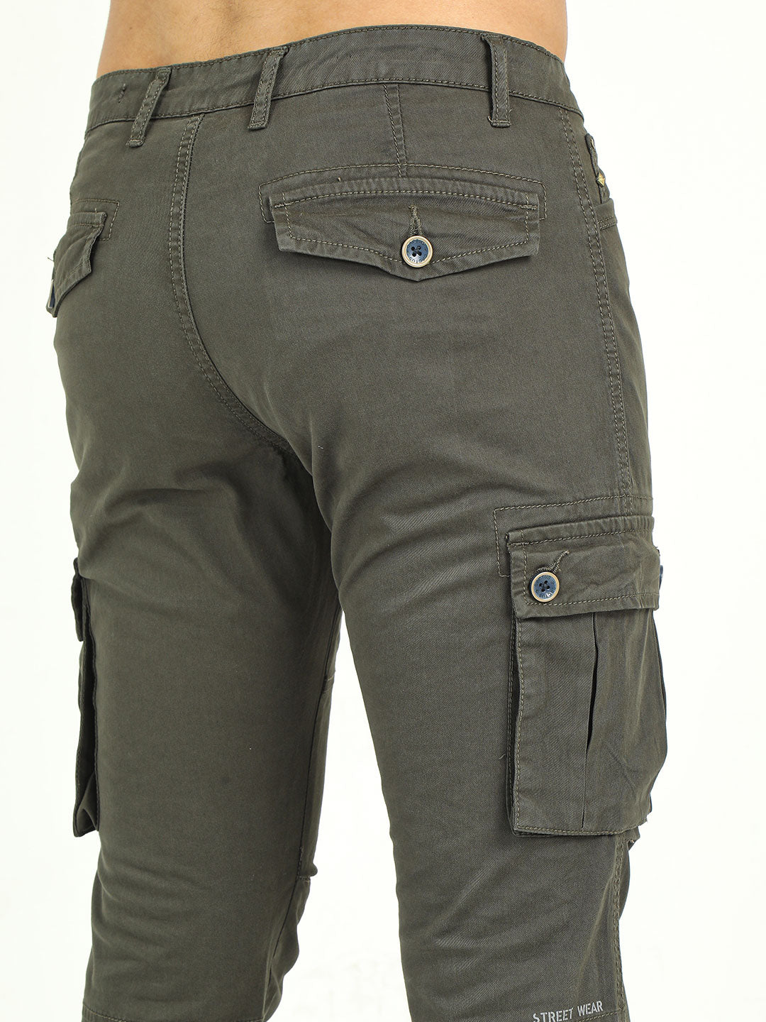 Men's Stretchable Twill Slim Fit Cargo | Cactus, CACTUS