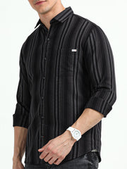 Men's Standard Striped Slim Fit Opaque Casual Shirt | Rick Rogue, Rick Rogue