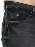 MEN'S KNITTED ash black mid rise SLIM FIT JEANS | Rick Rogue, Rick Rogue