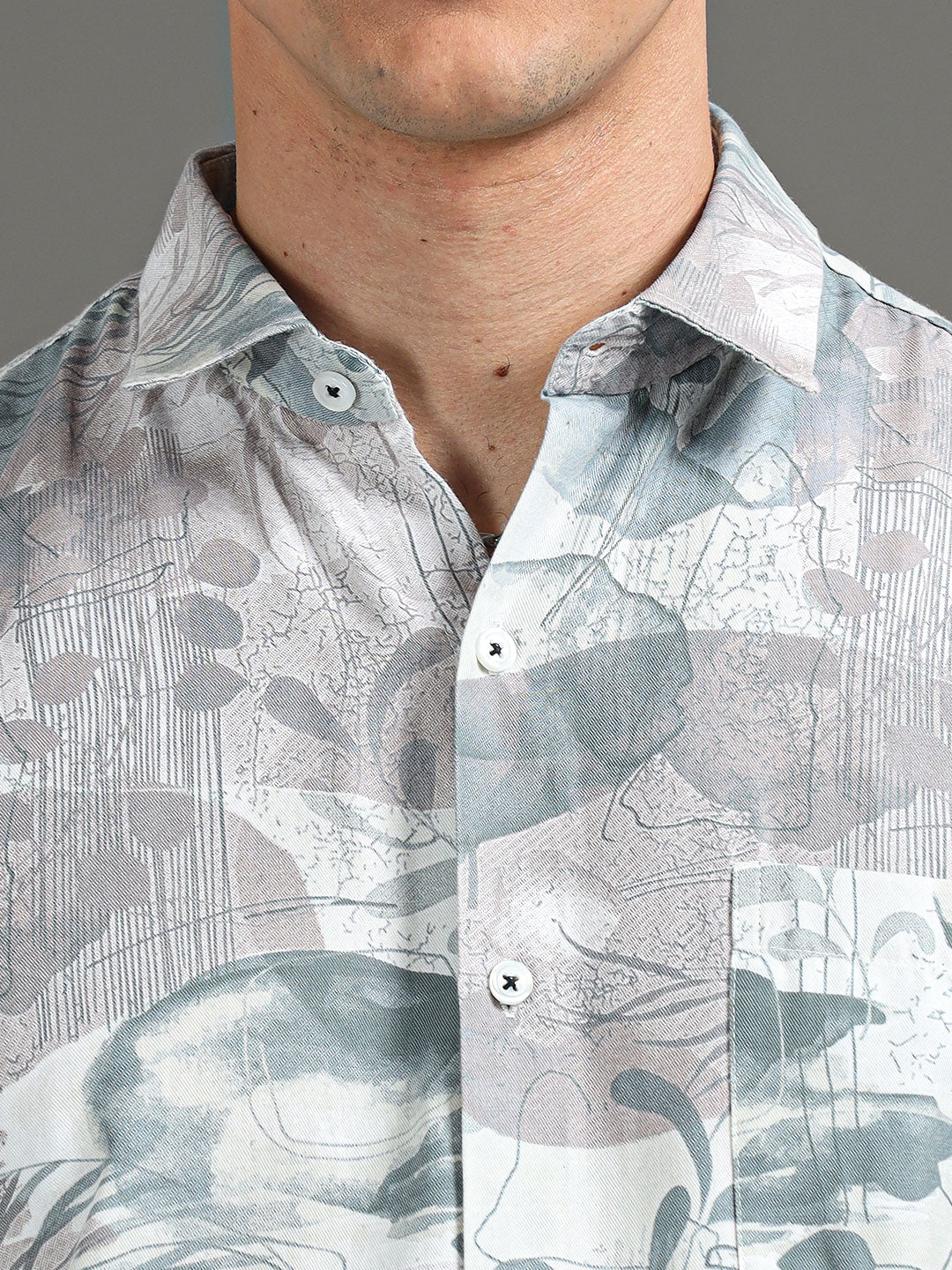 Men's Floral Printed Regular Fit Casual Shirt | Rick Rogue, Rick Rogue