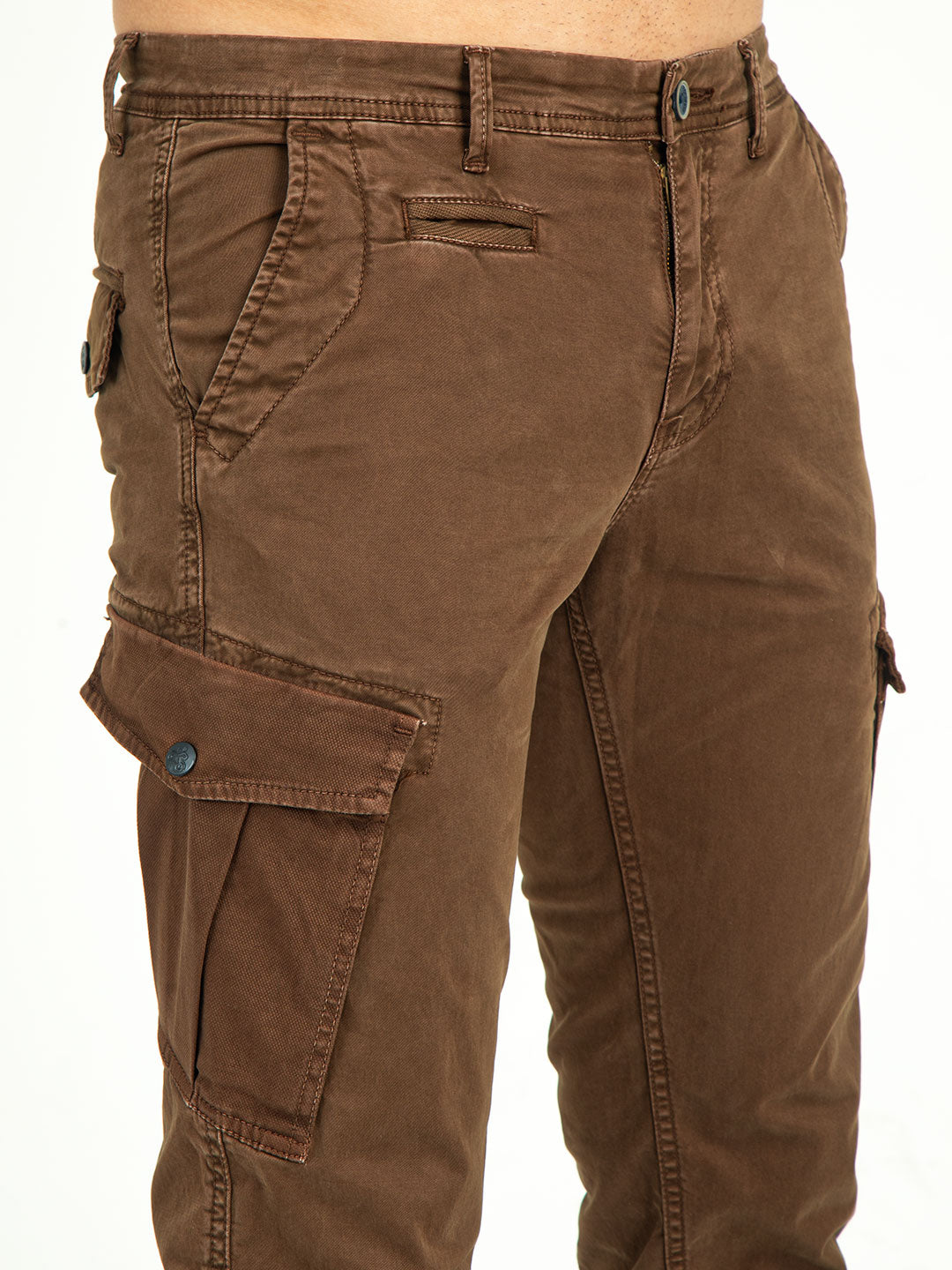 MEN'S Ankle Length Stretchable SLIM FIT CARGOS | Rick Rogue, Rick Rogue