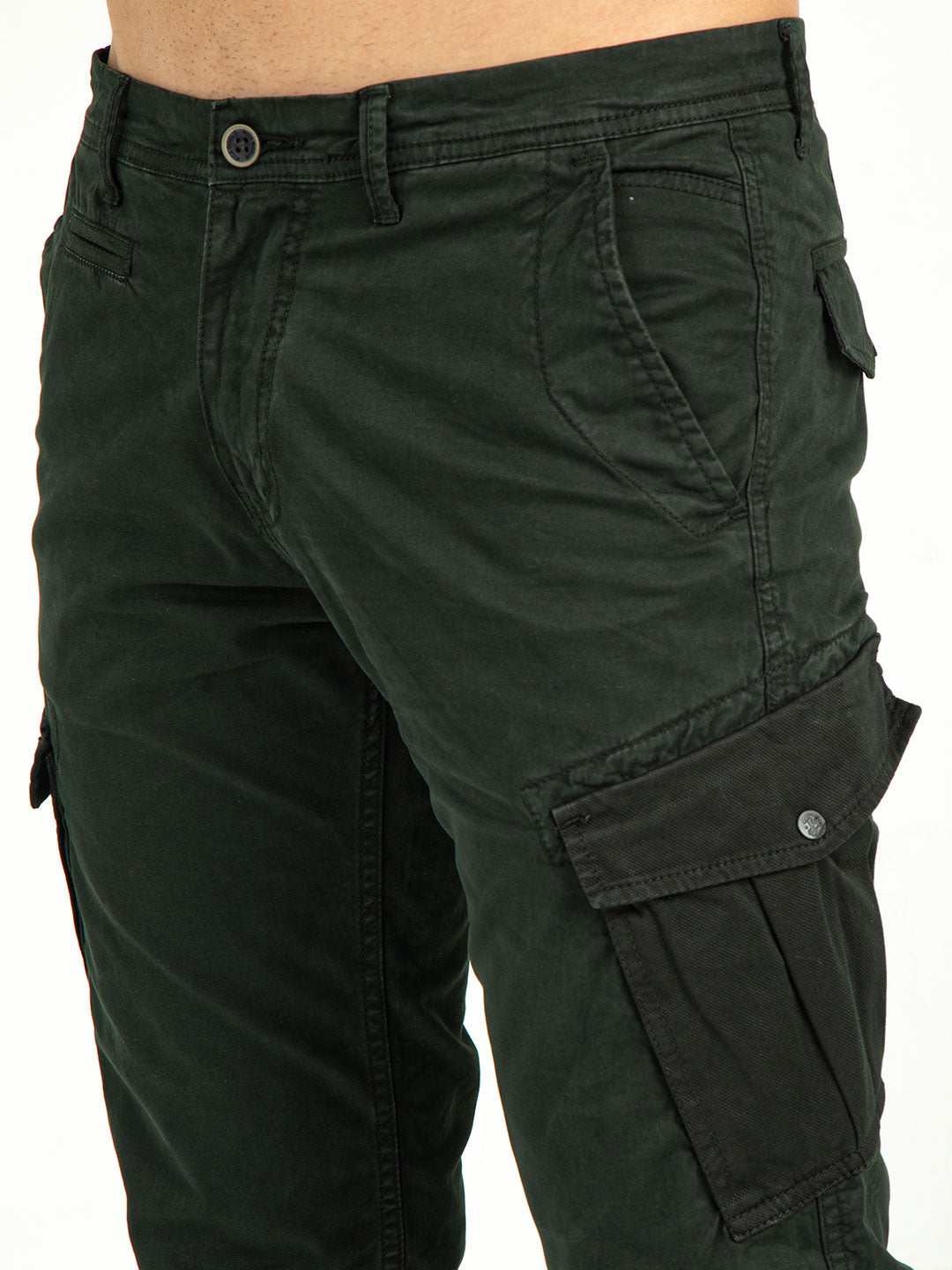 MEN'S Ankle Length Stretchable SLIM FIT CARGOS | Rick Rogue, Rick Rogue