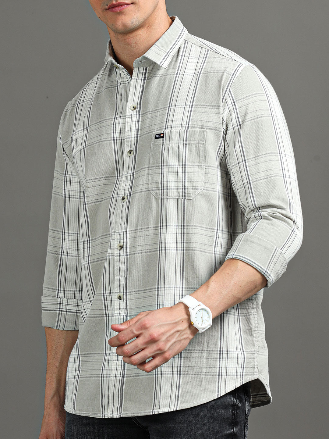 MEN'S CASUAL SLIM FIT CHECK SHIRT | Rick Rogue, Rick Rogue