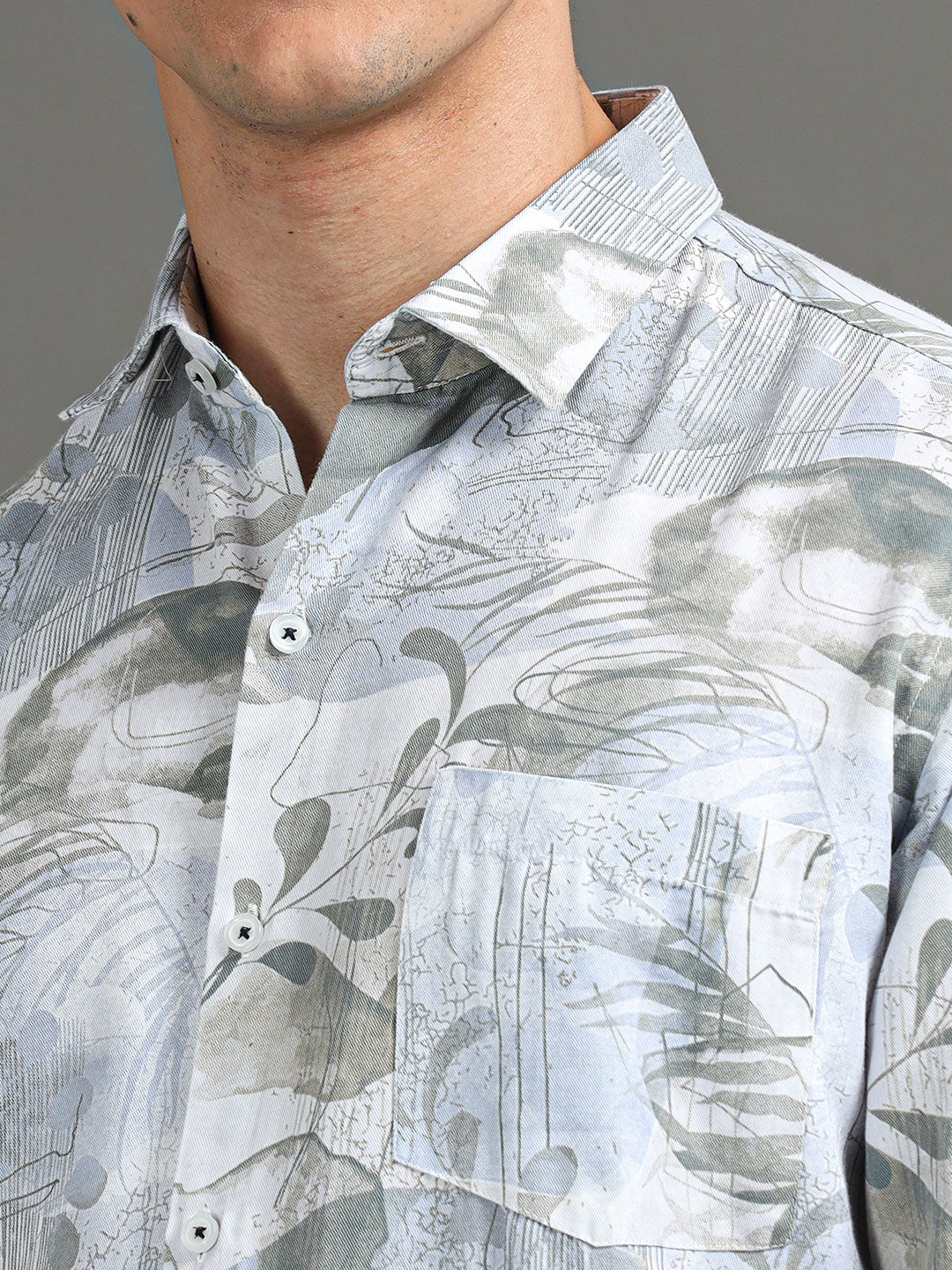 Men's Floral Printed Regular Fit Casual Shirt | Rick Rogue, Rick Rogue