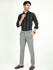 MEN'S Ankle Length Cotton 4 Way Stretch Trouser | Rick Rogue, Rick Rogue