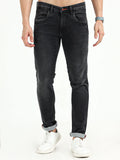 Men's Knitted Black Stretchable Slim Fit Jeans | Rick Rogue, Rick Rogue