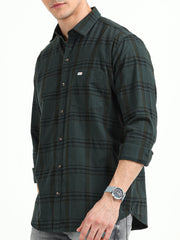 Men's Checks Casual Pure Cotton Slim Fit Shirt  | Rick Rogue, Rick Rogue