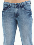 Men's Knitted Mid Blue Denim  Slim Fit Jeans | Rick Rogue, Rick Rogue