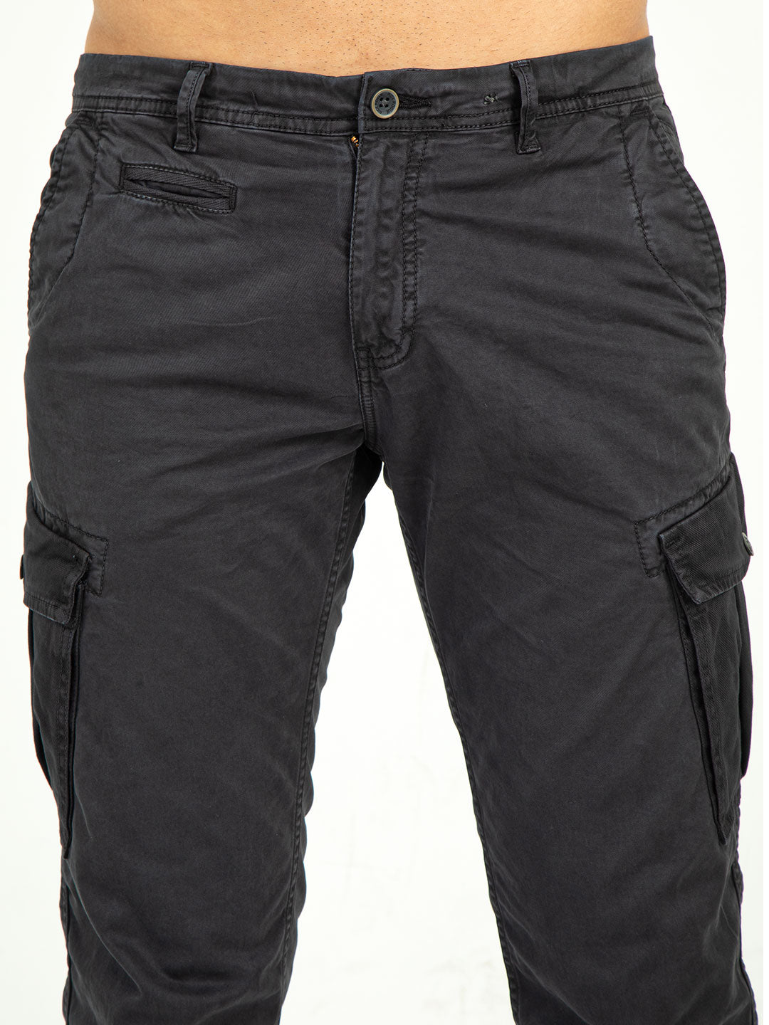 MEN'S Ankle Length Stretchable SLIM FIT CARGOS | Rick Rogue, Rick Rogue