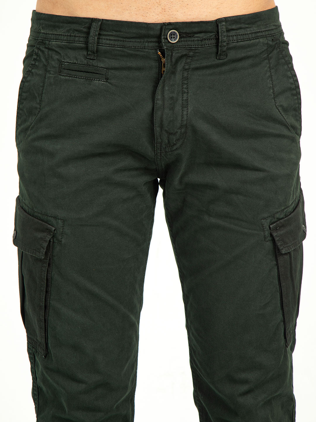 MEN'S Ankle Length Stretchable SLIM FIT CARGOS | Rick Rogue, Rick Rogue