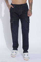 Denims Joggers with 6 Pockets