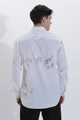 Men's Semi Printed Shirt | Rick Rogue