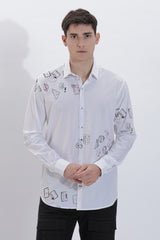 Men's Semi Printed Shirt | Rick Rogue