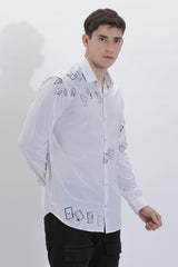 Men's Semi Printed Shirt | Rick Rogue