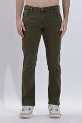 Straight Fit Denims Olive