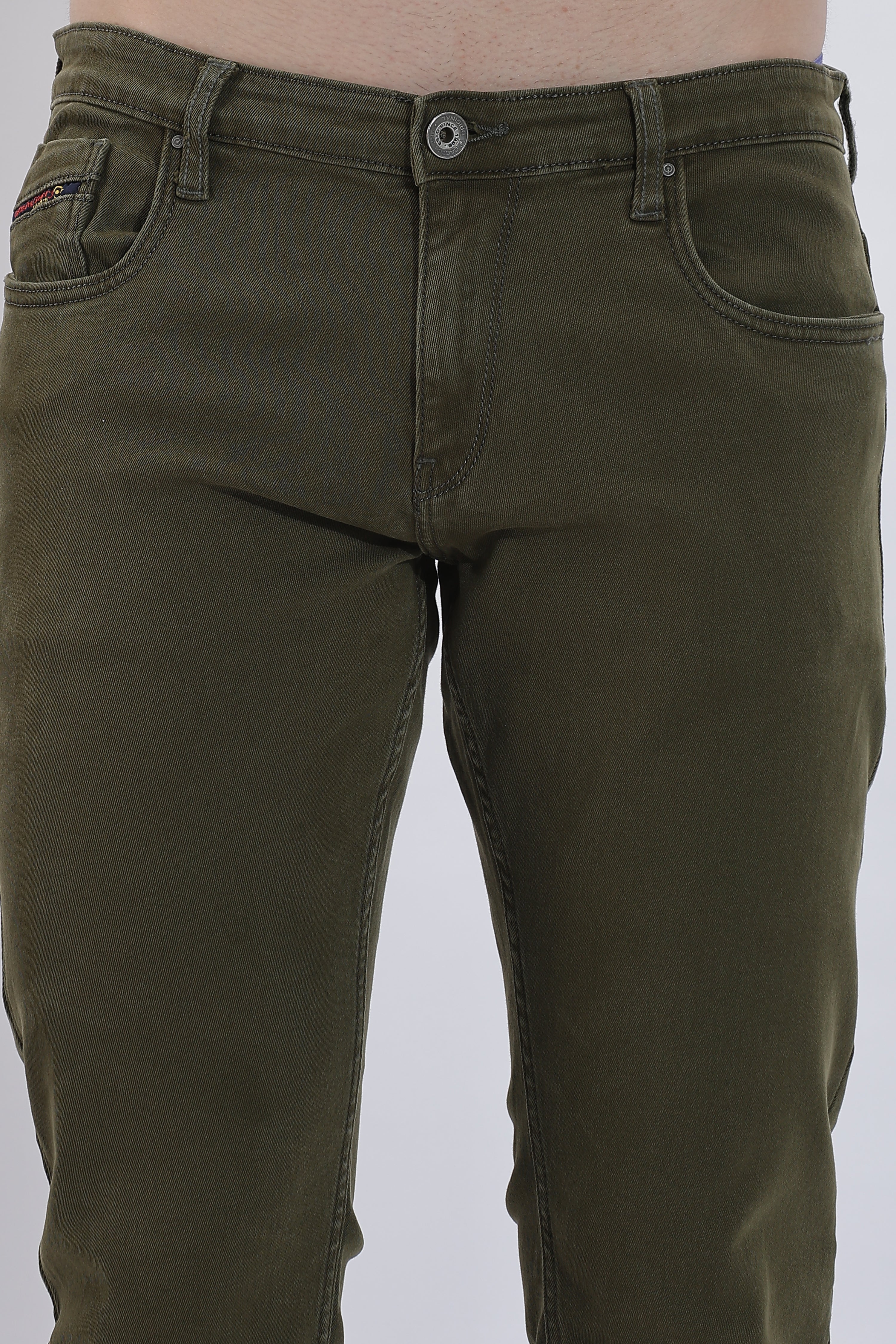 Straight Fit Denims Olive