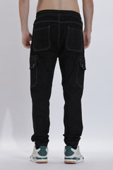 Denims Joggers with 6 Pockets