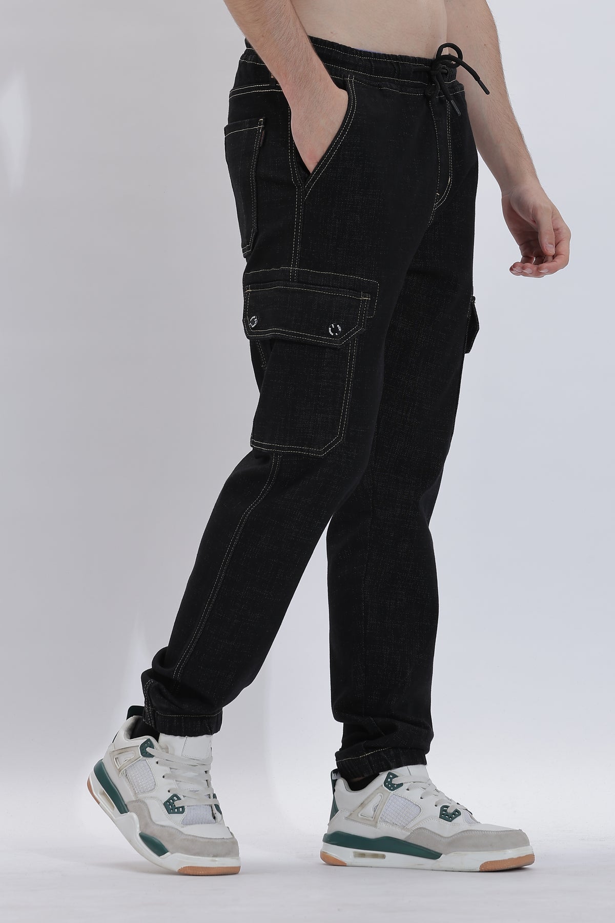 Denims Joggers with 6 Pockets